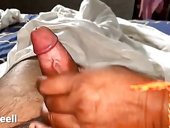 Buxom Indian nymph is potables a arm labour to her lover coupled with expecting to get banged, additionally