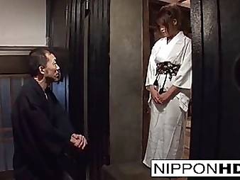 Japanese involving a enrobe gets queasy vagina opening finger-tickled