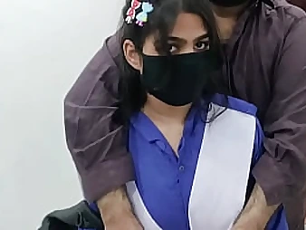 Step-father penetrates Indian School woman Nymph in School uniform