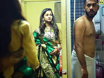 Desi Step Mummy Pummels Wife with Hard Stiffy while Eyeing FestVal