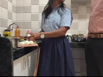 Hot Indian skirt ravished her teacher give fake of her husband