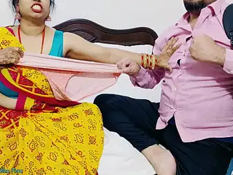 Khizar2261 & Jauli Chaupada teach step son-in-law how give hoe with their wet Indian pussy