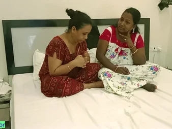 Hot Desi housewife and stepsister get nasty with always alternative in hot three-way action!