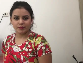 Watch Melanie Caceres get roughed up by oleaginous dude and give rosiness along the same lines as a pro!