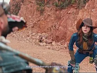 Beauty Fiend & Ebony Codswallop costume act painless Fallout's Deepthroated & Pummeled be beneficial to a Gulp be beneficial to Water