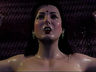 Savita's Secret Fucky-fucky: Prego with a XXL Gore in THREE DIMENSIONAL Toon