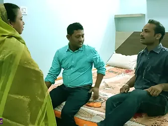 Desi MILF gets pounded wits stepbrother's companions in a hot Indian Bengali fuckfest