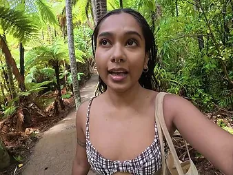 Desi Mia Z goes wild nearby outdoor masturbation & deep dicking in NZ