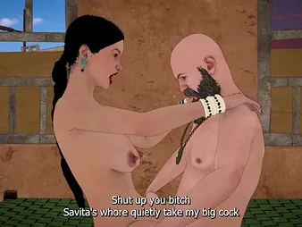 Dongi Baba fucked busty 3D bhabhi nearly Ashram Hindi Urdu