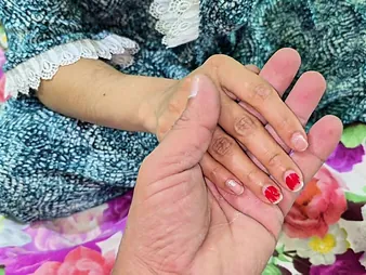 Arsal & Priya's flagitious bedroom define with a big dong