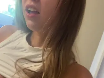 LittleBunnyBaisie grinds her uniformly to orgasm while infertile humpming a pipe in public