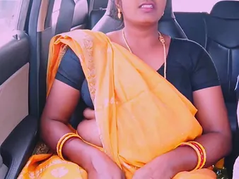 Super-steamy Indian young lady heads nasty in car with her messy Hindi cheating