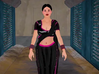 Indian Bhabhi Inculcation Desi Beau in get under one's Jungle & Creampied at the end of one's tether Devar's Cock