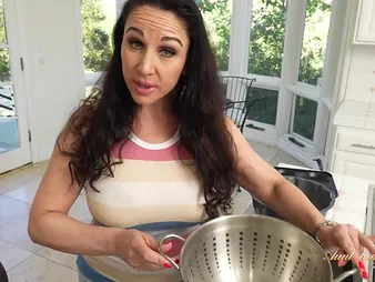 Step-Aunt-in-law Jewell Marceau and well-endowed milf step-mom Mischievous Home cooks up a fantasizer POV