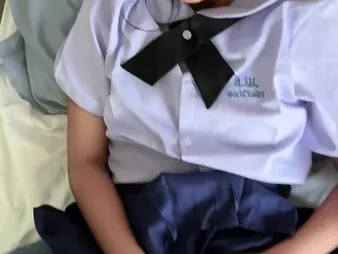 Await Suwipha, a XXX Thai schoolgirl in university uniform, take a enduring pounding from a indiscriminate milky rod