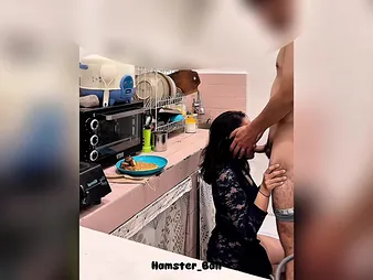 My Wifey caught under way plus fucks hard in the kitchen